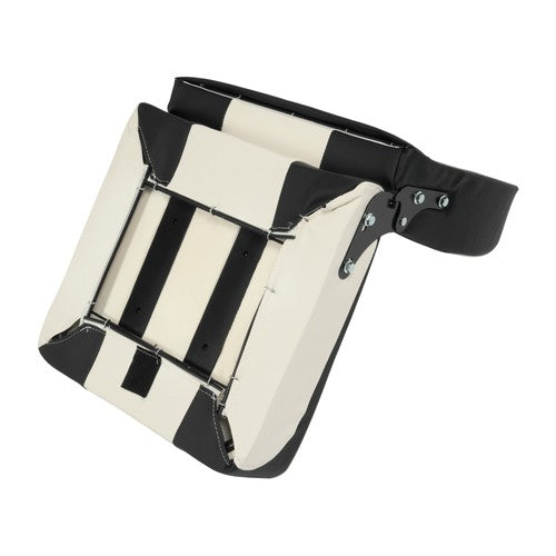DURAFORCE Fishing Boat Seat Low Backrest Back Folding Down Black/White Waterproof