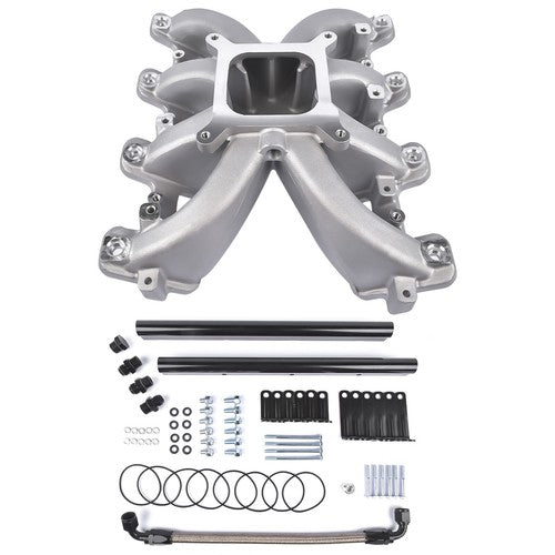 DURAFORCE Single Plane EFI Intake Manifold w/ Fuel Rails For GM Gen III IV LS LS1/LS2/LS6