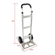 DURAFORCE Aluminum 500Lbs Hand Truck Magliner Trolley Dolly 14"×7-1/2" Diecast Nose Plate