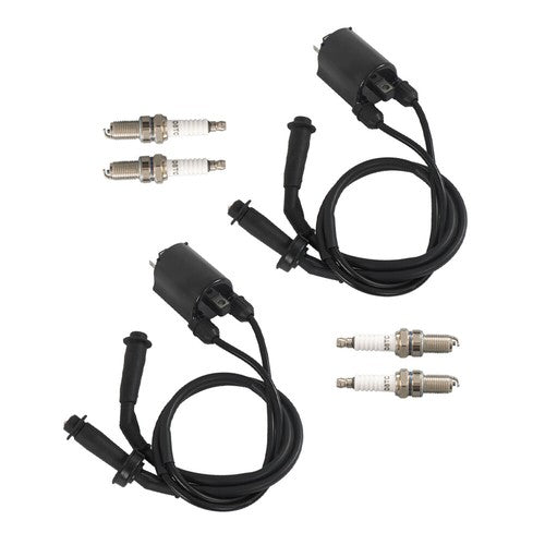 DURAFORCE Fit For Honda VT1100 Shadow Spirit Aero 1100 Ignition Coil Pack Spark Plug + Cap