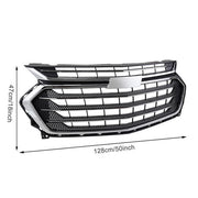 DURAFORCE Front Bumper Grille Upper Grill Chrome For Chevy Chevrolet Traverse 2018-2021