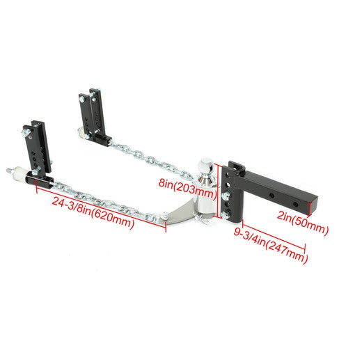1 X 36 Inch Trailer Door Zinc Cam Bar Lock Kit Hinged Hasp Latch Handle
