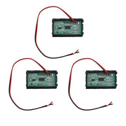 DURAFORCE 3× DC 4.5-30V Blue LED 3Digital Display Voltage Meter Voltmeter Panel Motorcycle