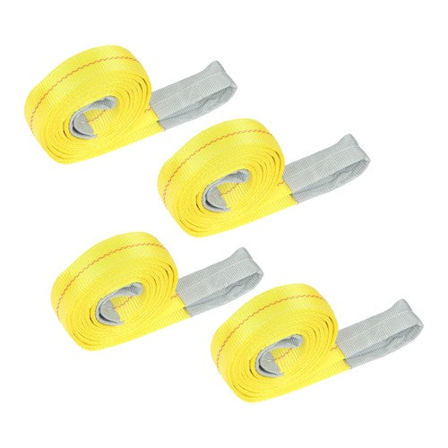DURAFORCE 4Pack 10ft × 2in Lift Sling Straps Heavy Duty Lifting Slings Web Sling 14000lbs