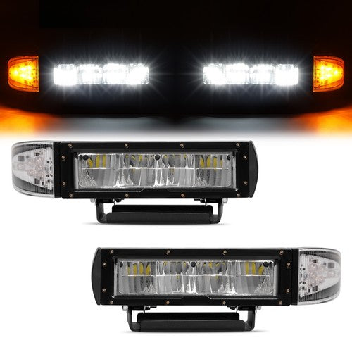 DURAFORCE 2 Pack Heated LED Universal Plow Lights - Replaces for 1312100