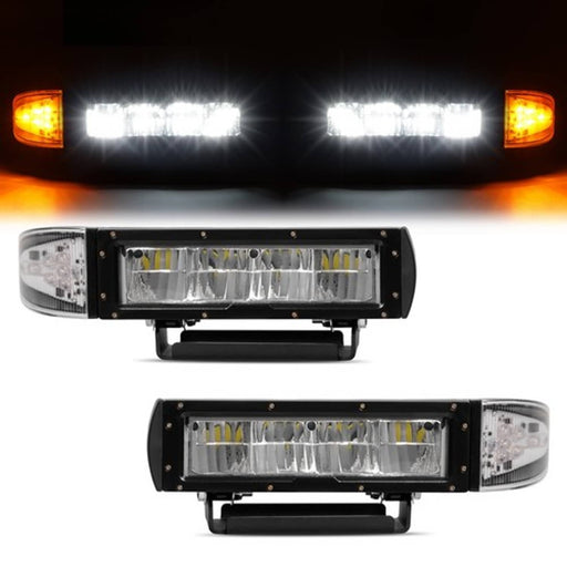 DURAFORCE 2 Pack Heated LED Universal Plow Lights - Replaces for 1312100