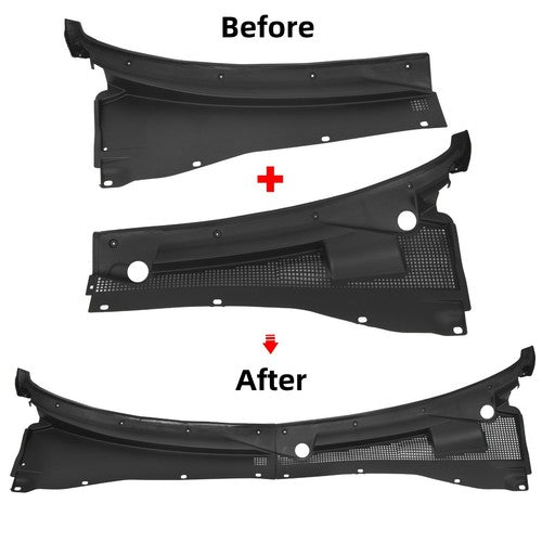 DURAFORCE For 01-07 Ford Escape 05-07 Mercury Mariner Pair Windshield Wiper Cowl Panel