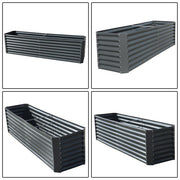 DURAFORCE 8x2x2 Ft Metal Raised Garden Beds Metal Planter Box Easy Assembl