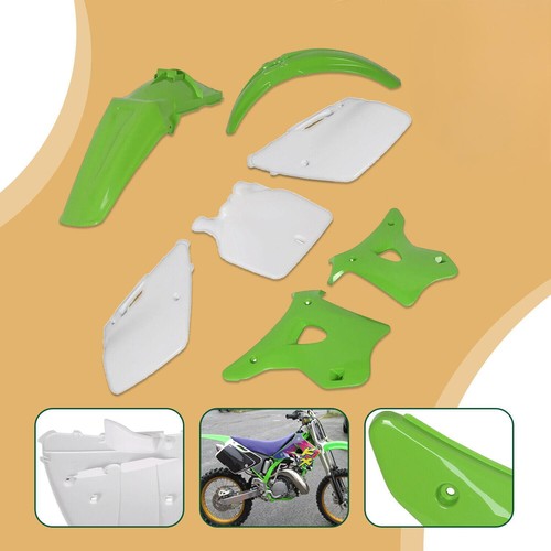 DURAFORCE 7Pcs Plastics Kit Fairing Bodywork Set For Kawasaki KX125 KX250 1994-1998 1996