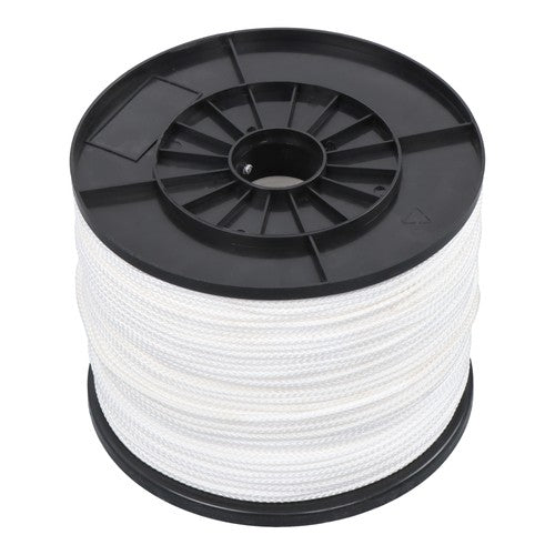 DURAFORCE 1/8 Inch Hollow Braid Polypro Rope 1000FT 350 Pounds Tensile Strength White