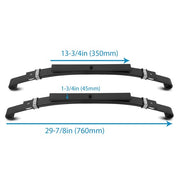 DURAFORCE Heavy Duty Rear Leaf Springs 3 Leaf Suspension For Club Car DS Golf Cart 1981-Up