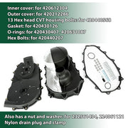 DURAFORCE For Can Am Maverick 1000R Drive Clutch Belt Cover CVT Kit Belt Box Set 2014-2020