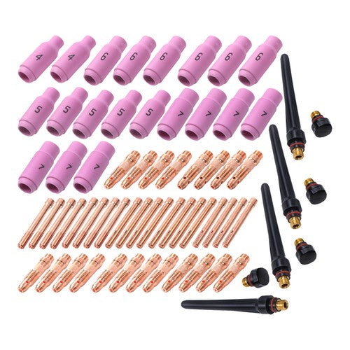 DURAFORCE 68 Pcs TIG Torch Consumables Accessories Kit For TIG Welding Torch