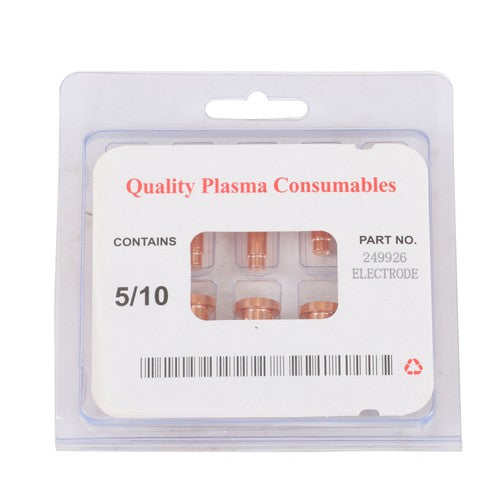 DURAFORCE 10Pcs Plasma Electrode 249926 Tip 249928 Nozzle for Miller XT40 XT30 XT30C Torch