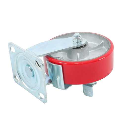 DURAFORCE 1 Pack 6" Casters Heavy Duty Industrial Caster Wheels Polyurethane Swivel Caster
