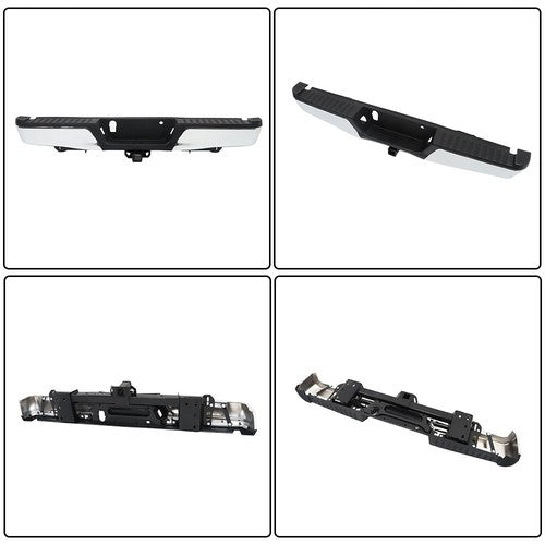 DURAFORCE For Ford F-150 2015-2020 Chrome Steel Rear Step Bumper Assembly New w/ Max Tow