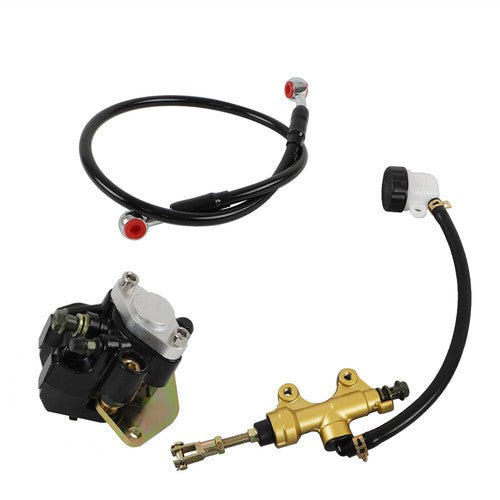 DURAFORCE For Yamaha Blaster 200 YFS200 ATV Rear Brake Master Cylinder Caliper & Hose Assy