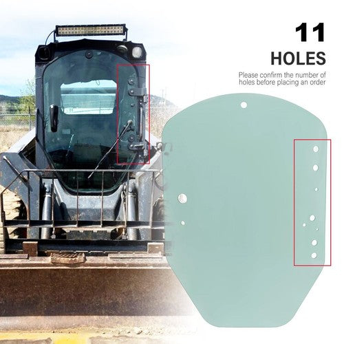 T312628 Clear Door Glass For John Deere Skid Steer Track Loader D E Series