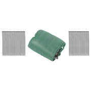 DURAFORCE Garden Privacy Fence Heavy Duty 5FT x 50FT Barrier Net With Zip Ties Dark Green