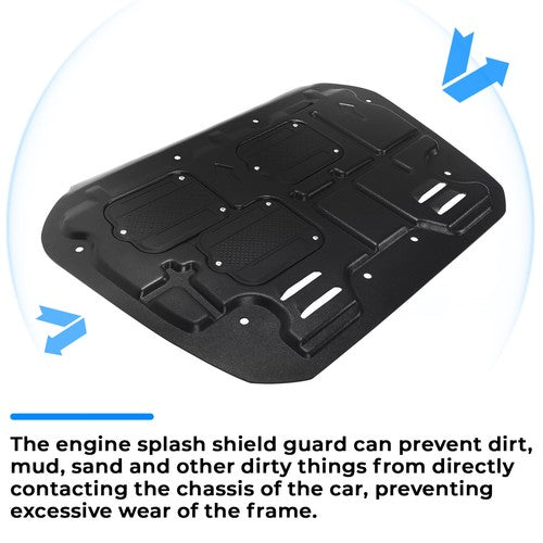 Front Skid Plate Under Car Engine Splash Shield Guard for Honda Civic 2016-2021