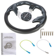 DURAFORCE 12" inch Golf Cart Steering Wheel For Yamaha EZGO Club Car Black USA
