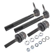 DURAFORCE 0-6" Heavy Duty Tie Rod Ends Kits for Chevy Silverado Sierra 2500HD 3500HD Black