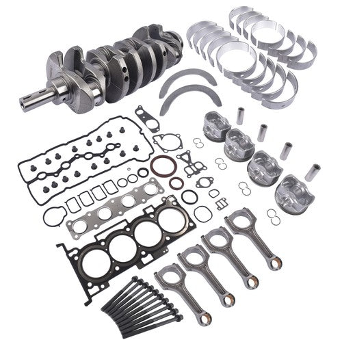DURAFORCE Crankshaft Con Rod Gasket Set Pistons Bearing Screw Kit for Hyundai Sonata 2.0L
