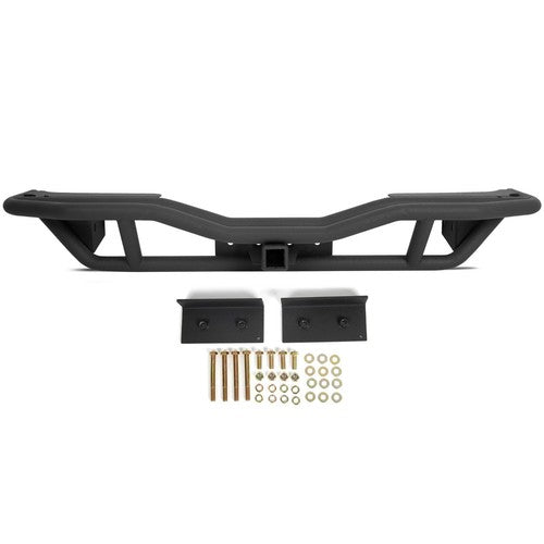 Textured Rear Bumper Guard with Receiver Hitch for Jeep Wrangler JK 2007
