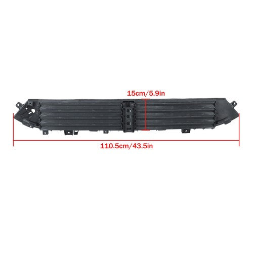 DURAFORCE Black Plastic Active Grille Shutter For 2020 2021 2022 Chrysler Voyager Lower