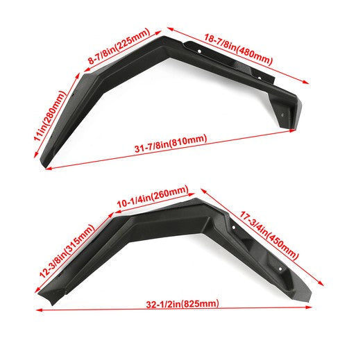 DURAFORCE Overfenders Fender Flares Mud Guard For Polaris Sportsman XP 850/1000 SP 2017-23