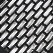 DURAFORCE Glossy Black Front Hood Mesh Grille Replacement For GMC Sierra 1500 2014 2015