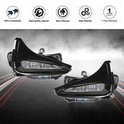DURAFORCE Right+Left Side For 17-19 Toyota Corolla LE Fog Lights Assembly w/ Wiring+Switch