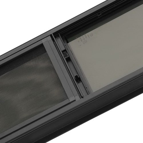 DURAFORCE RV Window 12" W x 36" H For Cargo Trailer Vertical Slider W/ Trim & Screen