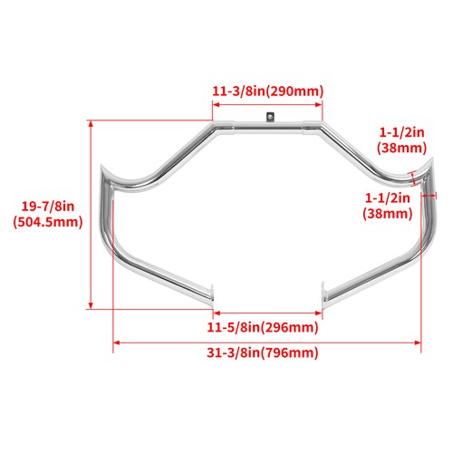 Engine Guard Highway Crash Bar for Harley Street Electra Glide 1997 Up