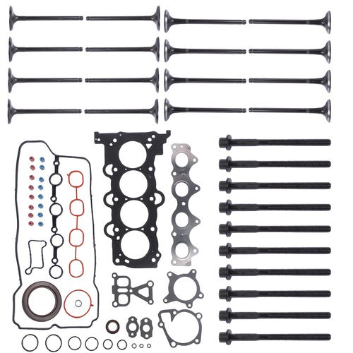 DURAFORCE Gasket Set W/ Bolts &Intake Exhaust Valves for Hyundai Accent 1.6L L4 2012-2019