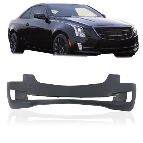 DURAFORCE Plastic Front Bumper Cover Without Sensor Holes For Cadillac ATS 2015-2018