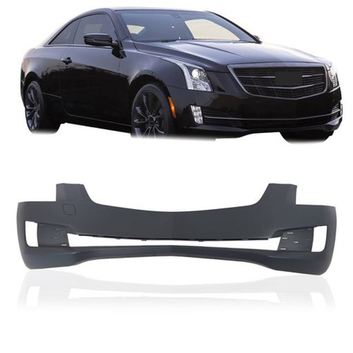 DURAFORCE Plastic Front Bumper Cover Without Sensor Holes For Cadillac ATS 2015-2018