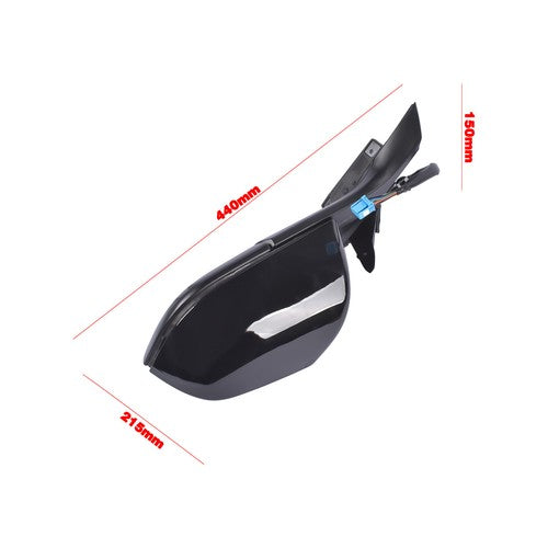DURAFORCE Left Driver Side Mirror Black For Tesla Model 3 M3 2017-2023 EV/BEV BATTERY EV