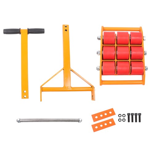 DURAFORCE 15 Ton Machinery Movers Skate Dolly 360 Rotation Heavy Duty Roller + Handles