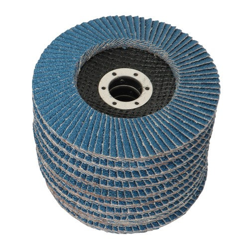DURAFORCE 10× 5" 125mm Premium Zirconia Flap Disc Grit40/ Wheel Angle Grinder Sanding Disk