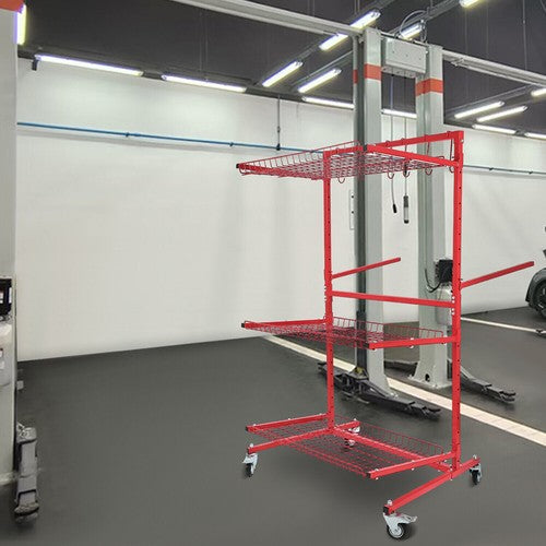DURAFORCE Car Parts Management Storage Parts Cart Tools Storage Rack Auto Body Repair