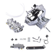 DURAFORCE Chrome 11" Power Brake Booster Master Cylinder & Valve Kit for 1973-93 Chevy GMC