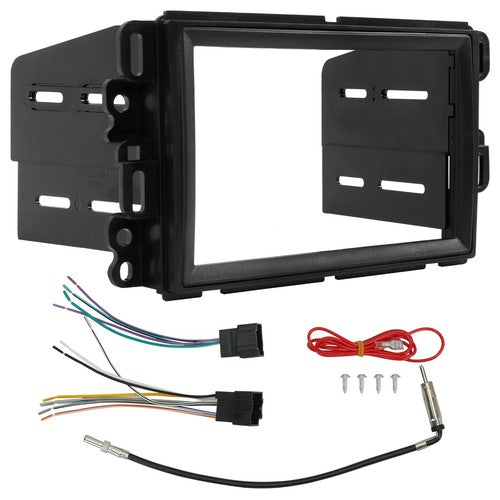 Double Din Dash Kit Stereo Radio Installation With Wire Harness For Chevrolet