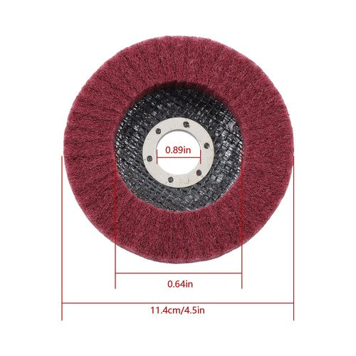 DURAFORCE 10 Pcs 4-1/2" Scour Flap Discs 320 & 600 Grit Sanding Discs for Angle Grinder