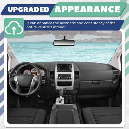04-07 Nissan Titan Armada With Speaker Center Console Panel Dash Radio AC Bezel