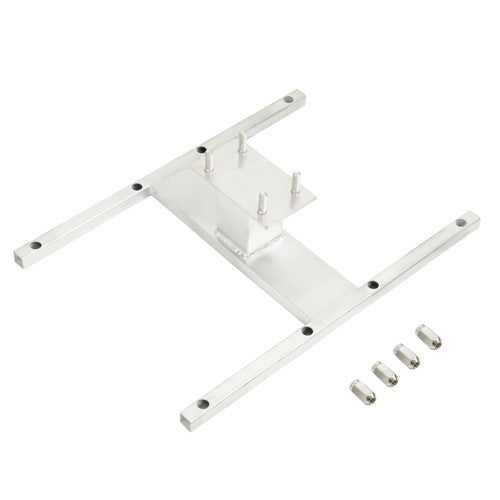 DURAFORCE For 6 Lug Wheel Trailer Spare Tire Carrier Silvery Aluminium W/Mounting Hardware
