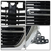 DURAFORCE W/Chrome Grille Front Grill Glossy Black New For Dodge Ram 1500 2019 2020-2022