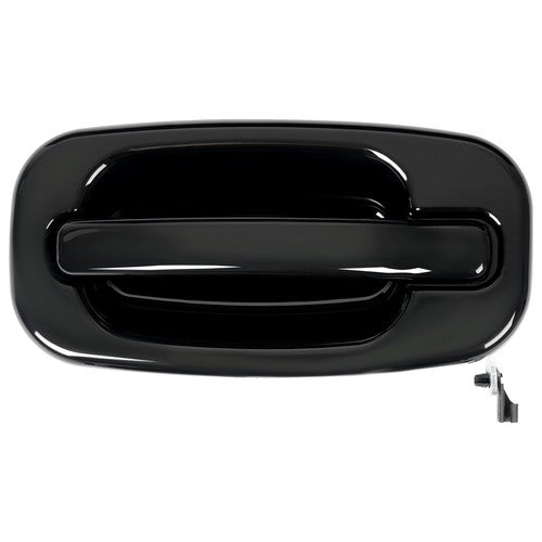 2Pc Front Outer Door Handle Set for Chevy Silverado 1500 1999-2007 Glossy Black