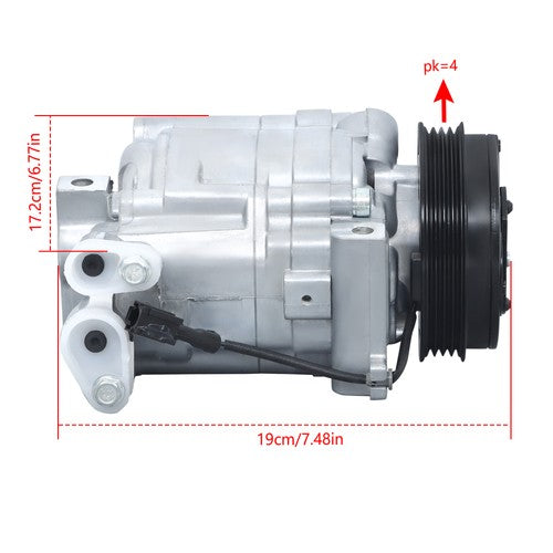 DURAFORCE A/C Compressor w/Clutch For Subaru Impreza 2007 2008-2013 2014 97485 73111FG001