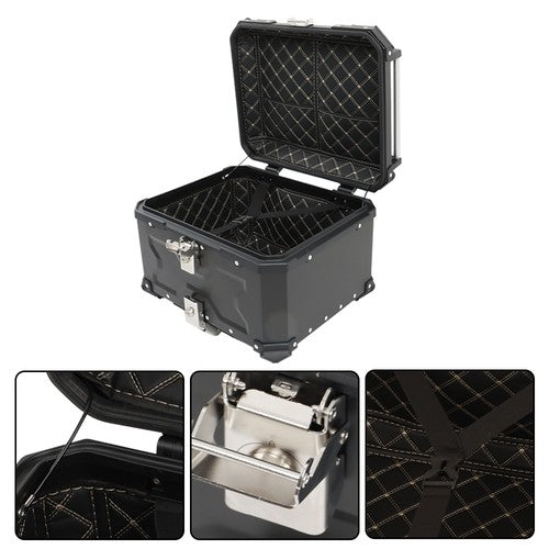 DURAFORCE Motorcycle 36L Side Case Hard Saddlebag + 55L Top Case Tail Box Luggage New